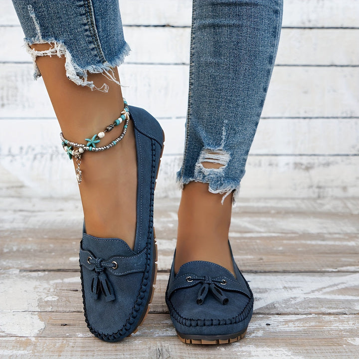 Nadine - Klasične Loaferice s detaljem od resica