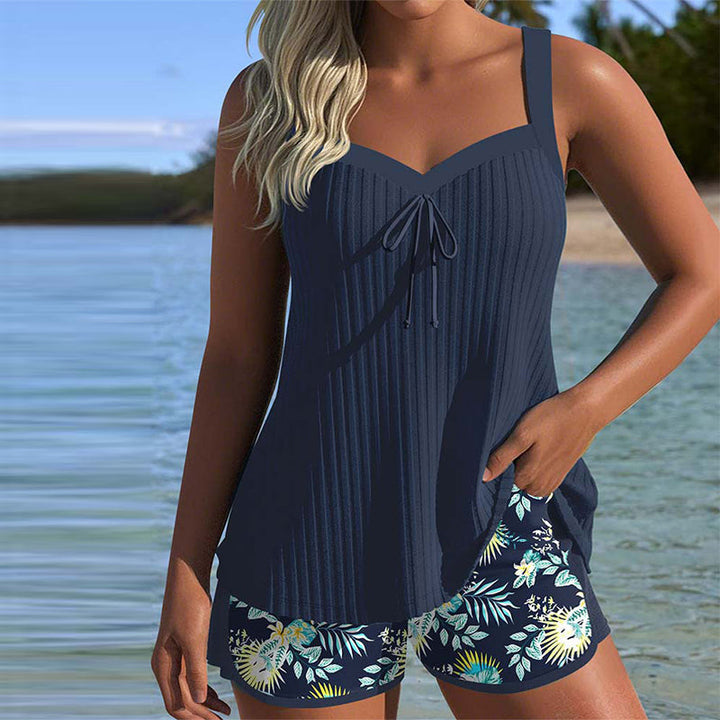 Julia | Prugasti tankini s donjim dijelom za kupanje od dva dijela