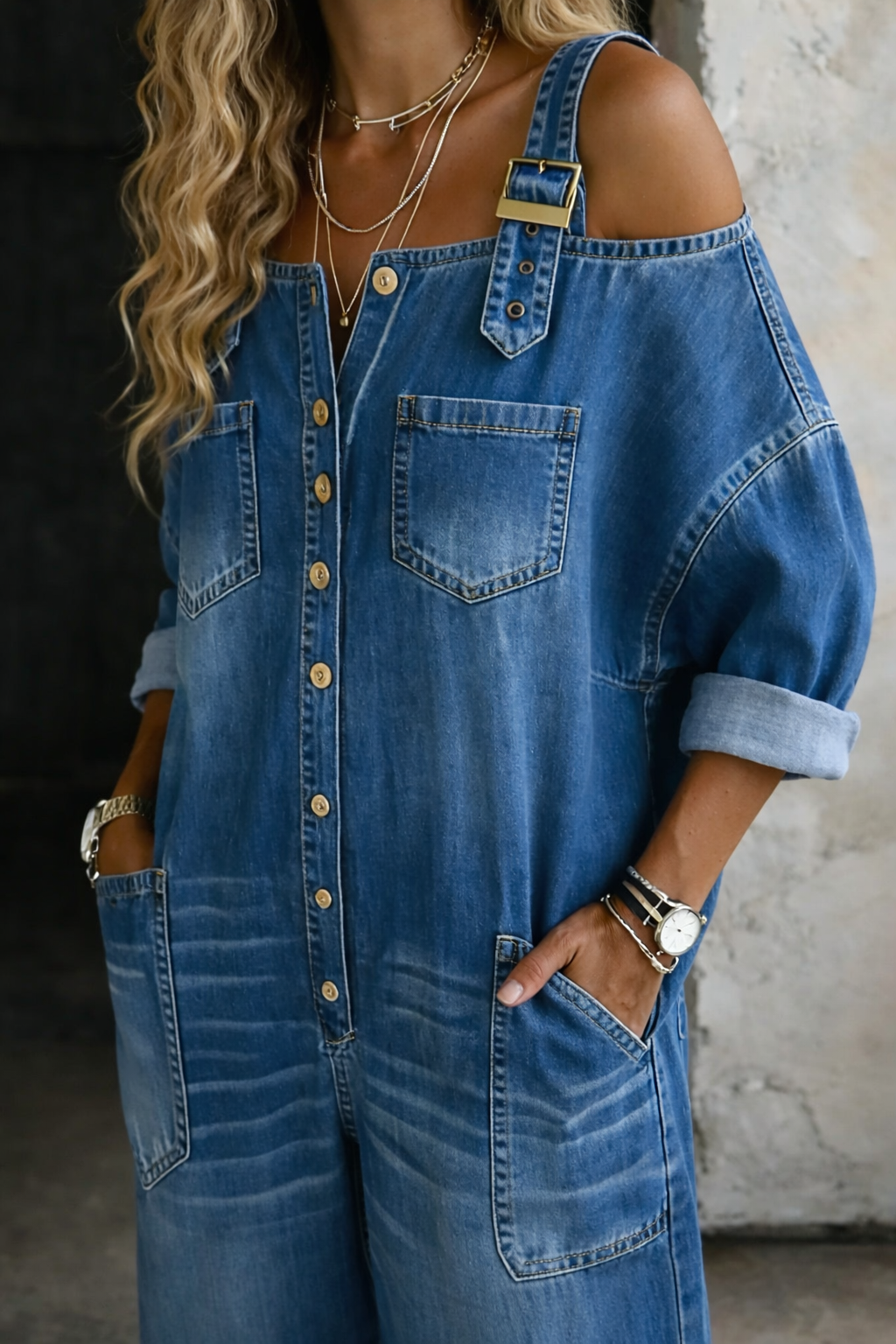 Petra – Moderni Denim Kombinezon