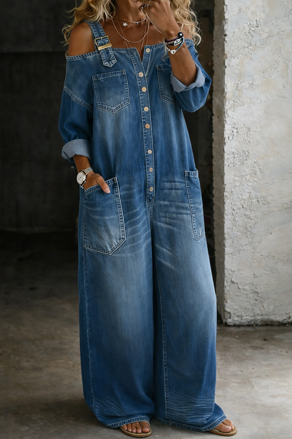 Petra – Moderni Denim Kombinezon