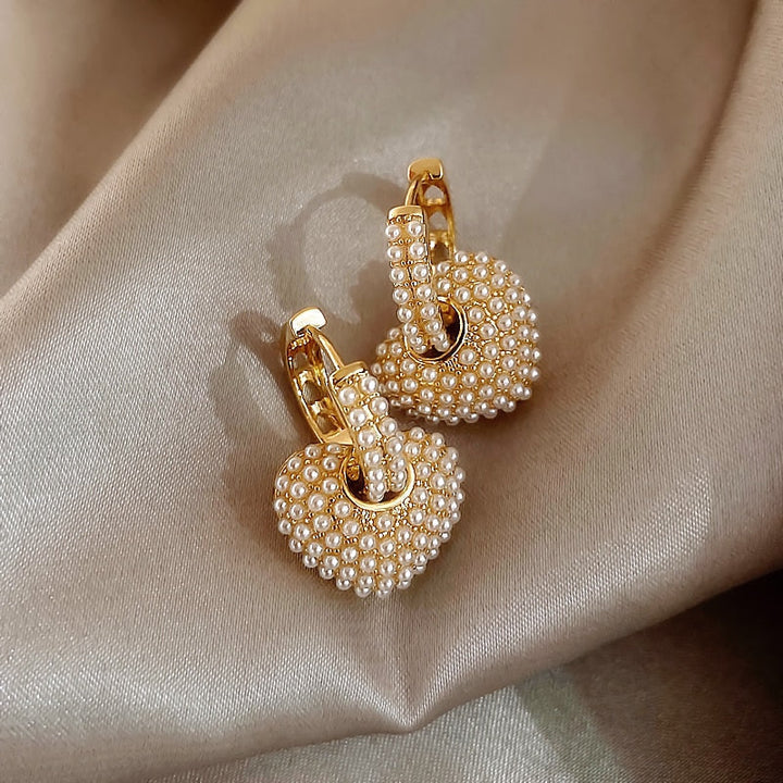 Yuli Heart Pearl Naušnice