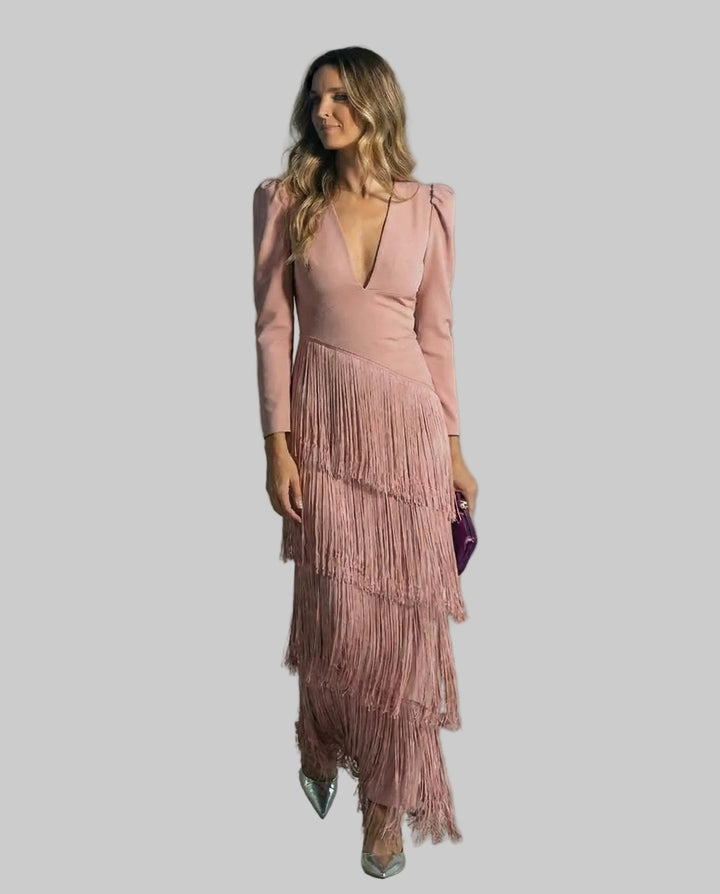 Clara – Elegantna Haljina s Resicama