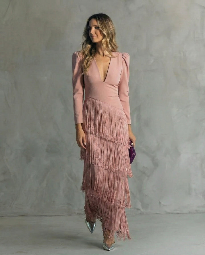 Clara – Elegantna Haljina s Resicama