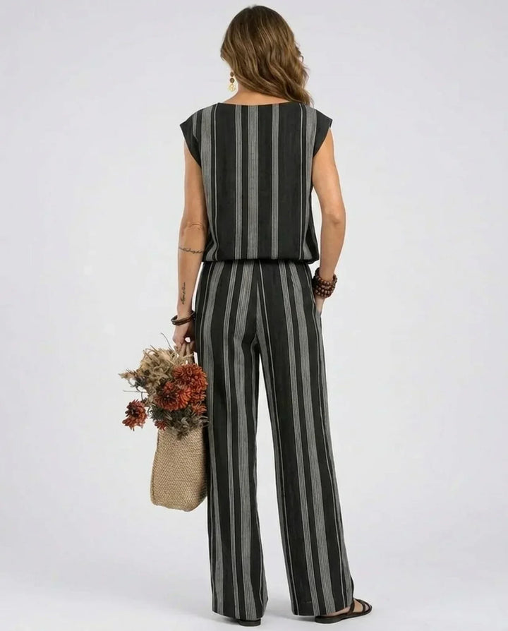 Alessia - Elegantni dvodijelni set s prugama