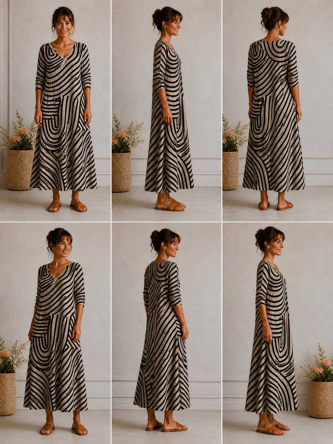 Grace – Elegantna haljina s uzorkom