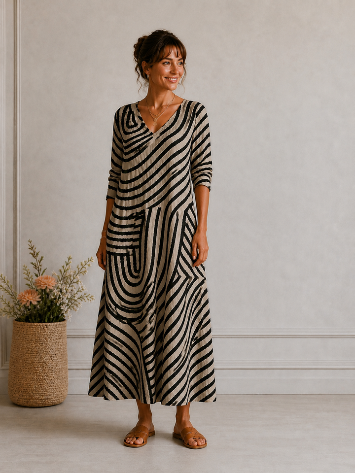 Grace – Elegantna haljina s uzorkom