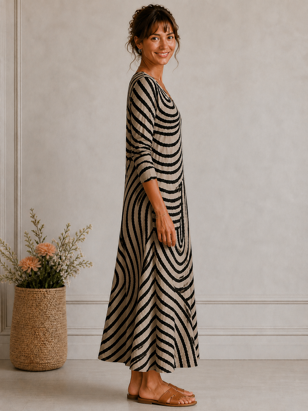 Grace – Elegantna haljina s uzorkom